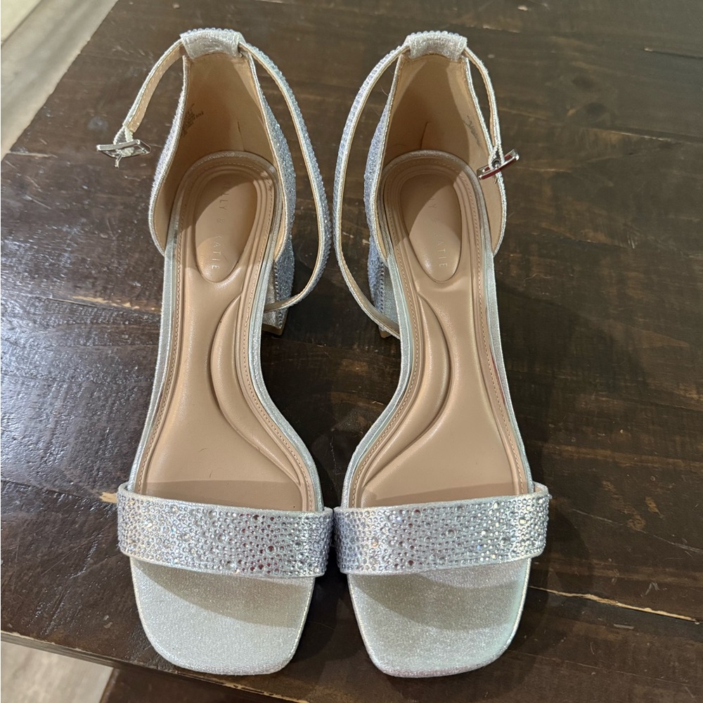 Elegant Silver Women's Heels